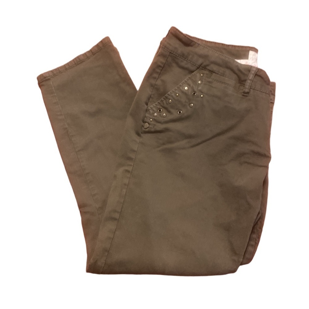 Torrid army green embellished jeans size 12